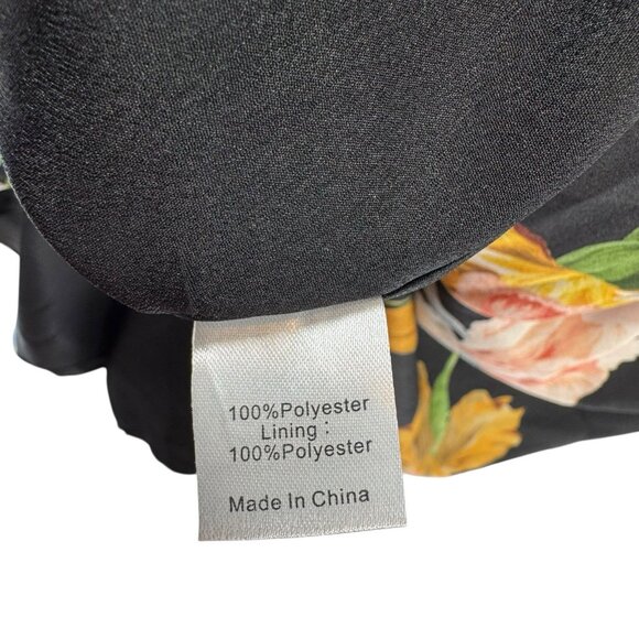 Tuckernuck NEW Black Moonlit Iris Camille Belted Short Sleeve Maxi Dress Size M - Picture 10 of 11